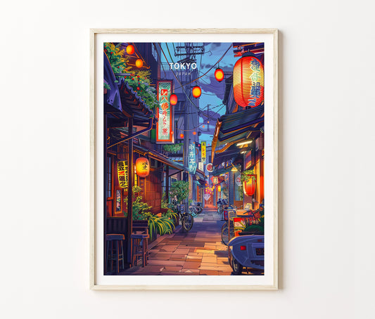 Tokyo Travel Poster – Japanese Wall Art Print