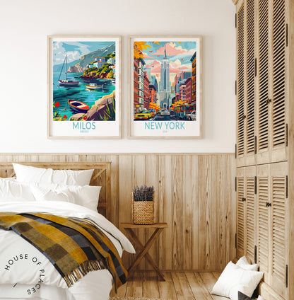 Milos travel poster – view 4