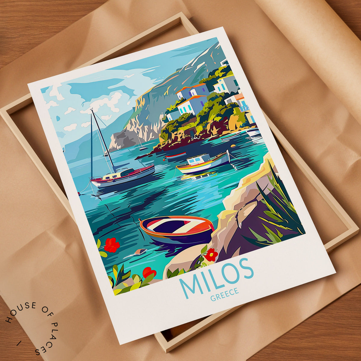 Milos travel poster – view 9