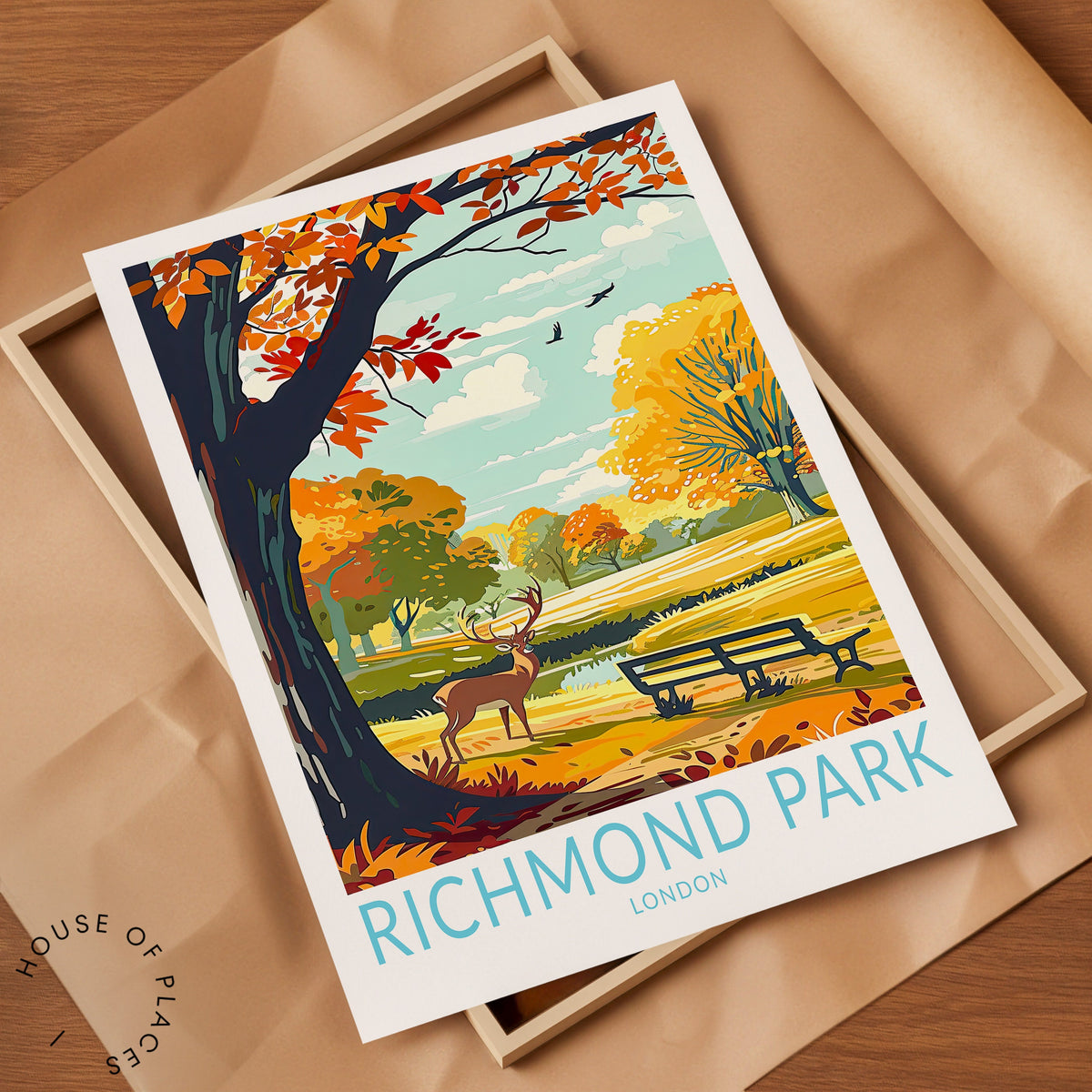 Richmond Park travel poster – view 7