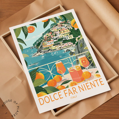 Dolce Far Niente Italy City travel poster – view 7