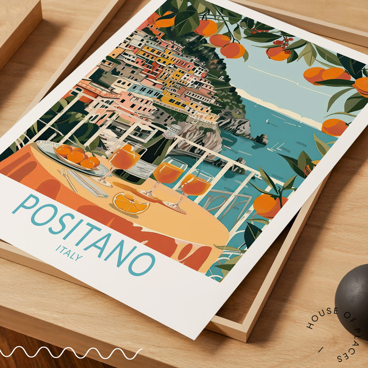 Positano travel poster – view 3