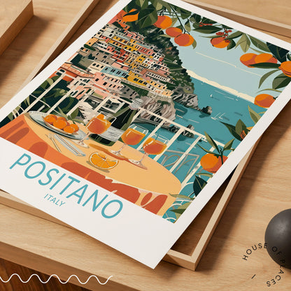 Positano travel poster – view 3