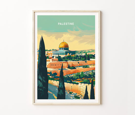 Palestine Travel Poster – Asia Wall Art Print