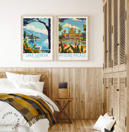 Lake Geneva travel poster – view 8