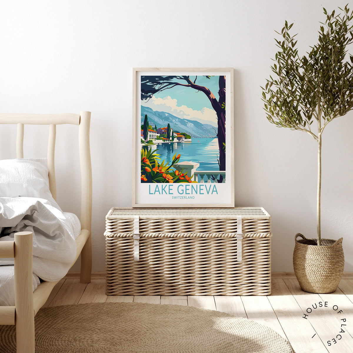 Lake Geneva travel poster – view 3