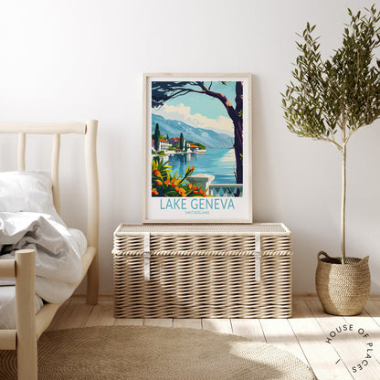 Lake Geneva travel poster – view 3