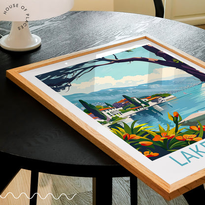 Lake Geneva travel poster – view 2