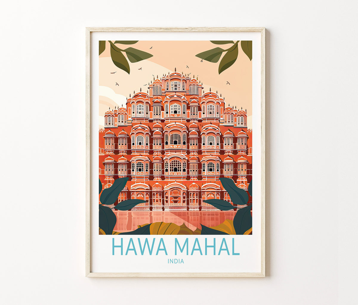 Hawa Mahal Travel Poster – Palace Wall Art Print