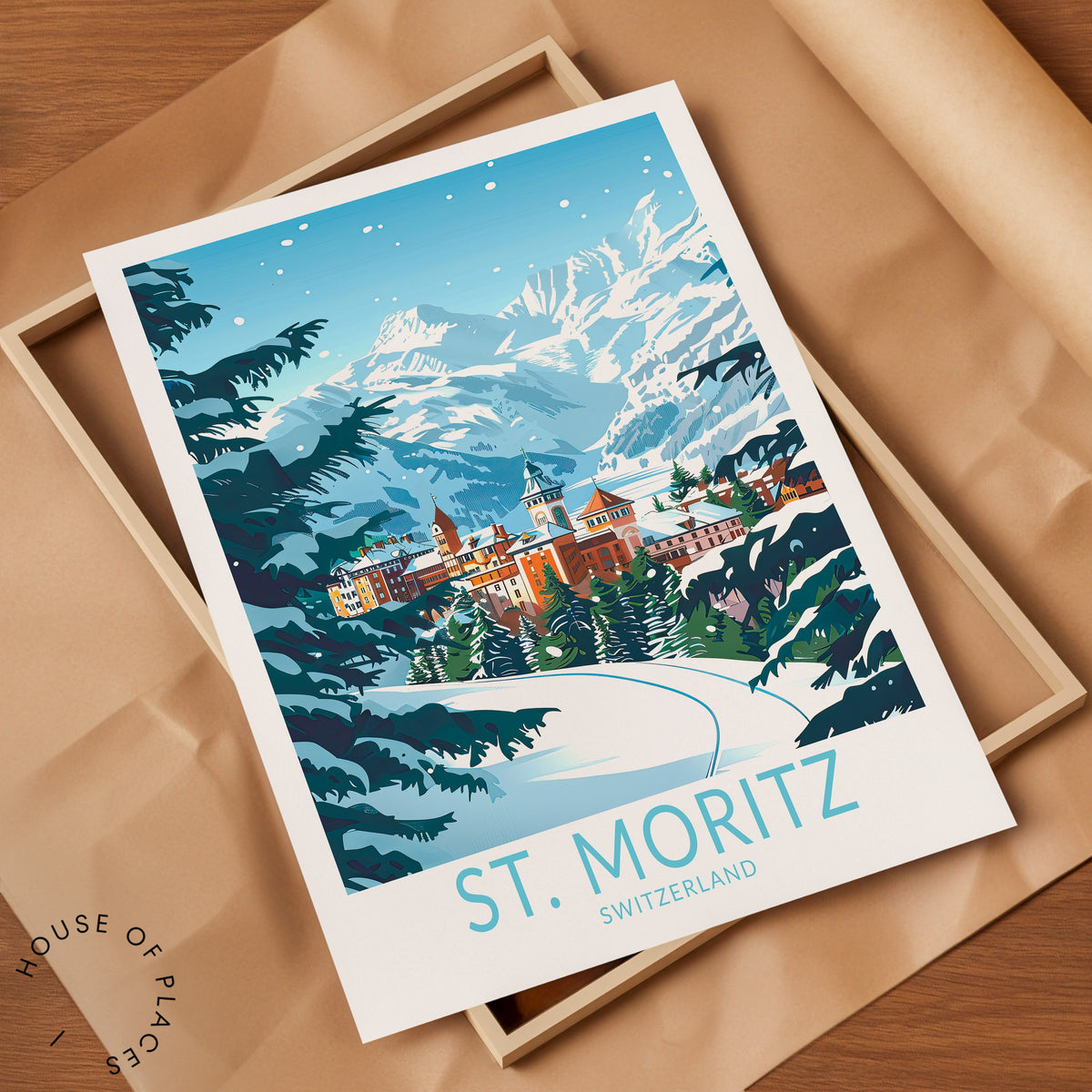 St. Moritz travel poster – view 9