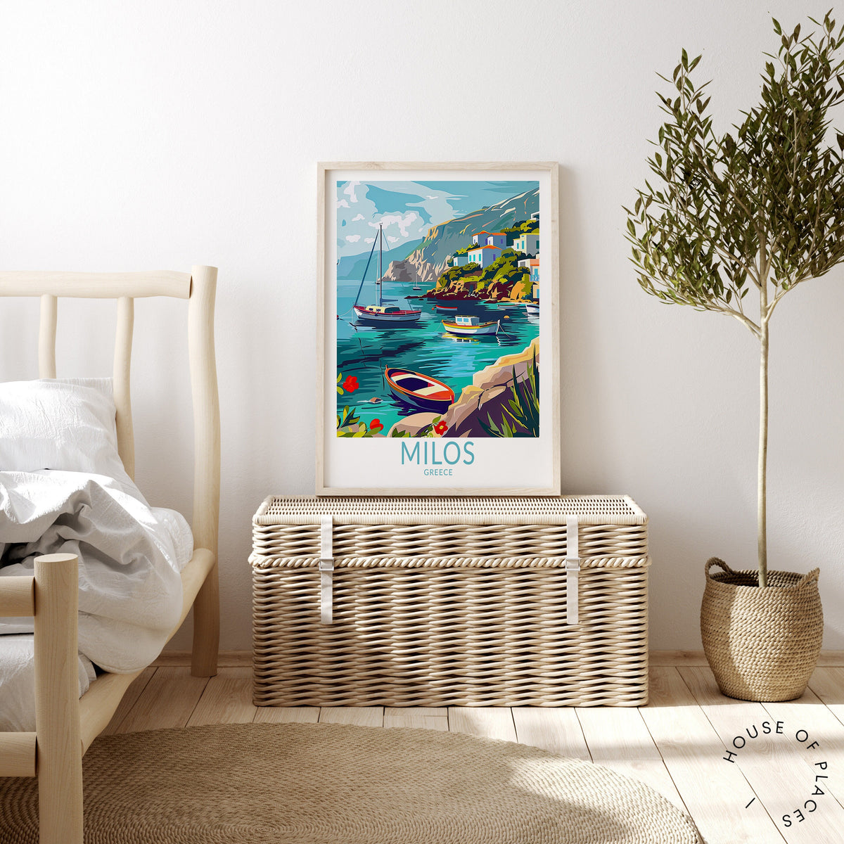 Milos travel poster – view 3