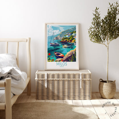 Milos travel poster – view 3