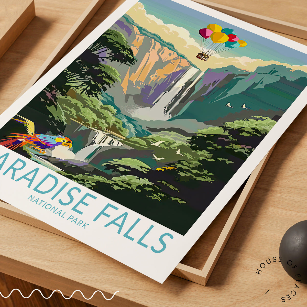 Paradise Falls travel poster – view 5