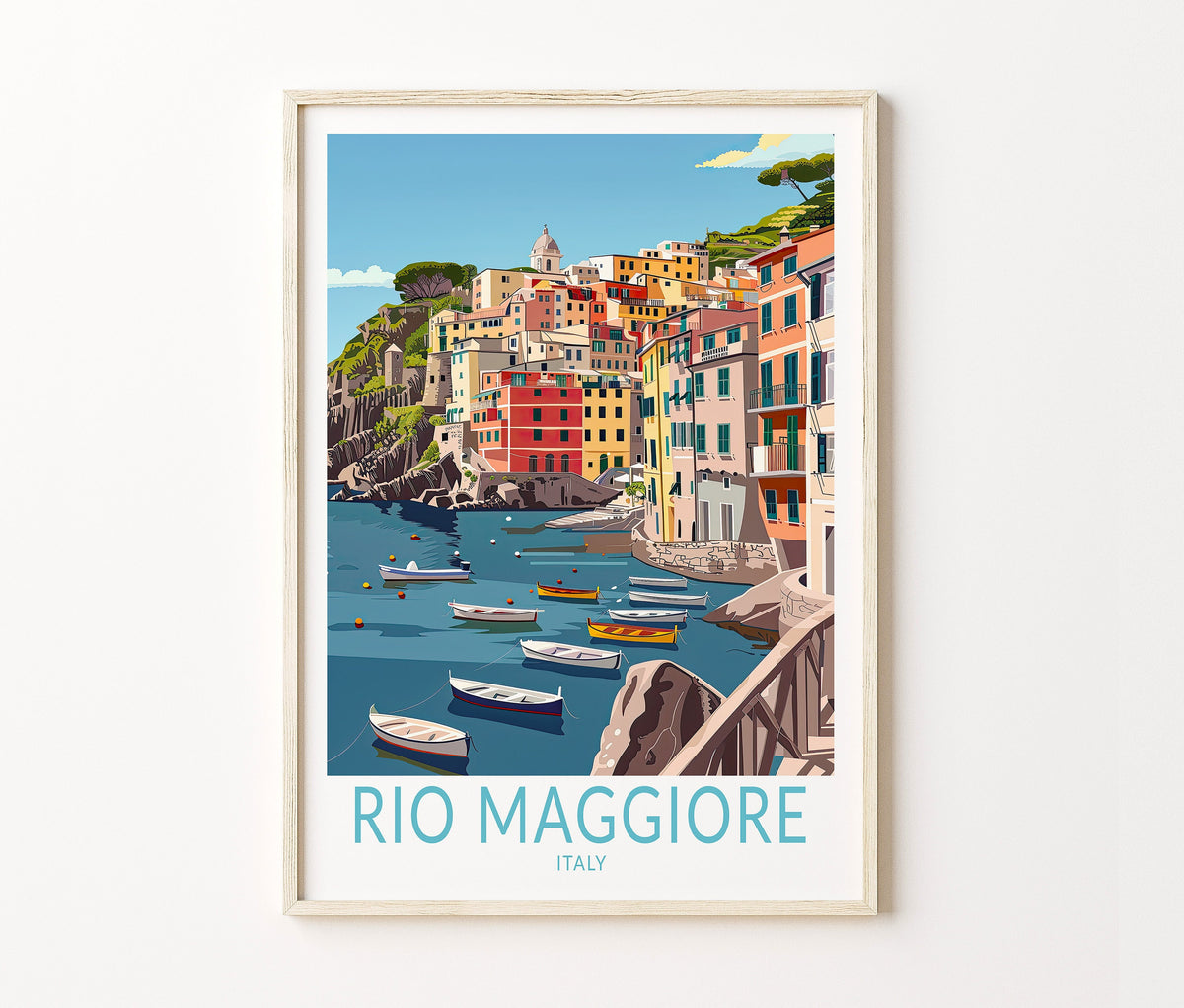 Rio Maggiore Travel Poster – Italy Wall Art Print