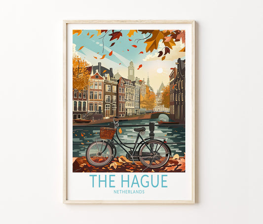The Hague Travel Poster – Netherlands Wall Art Print