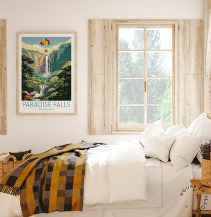 Paradise Falls travel poster – view 4