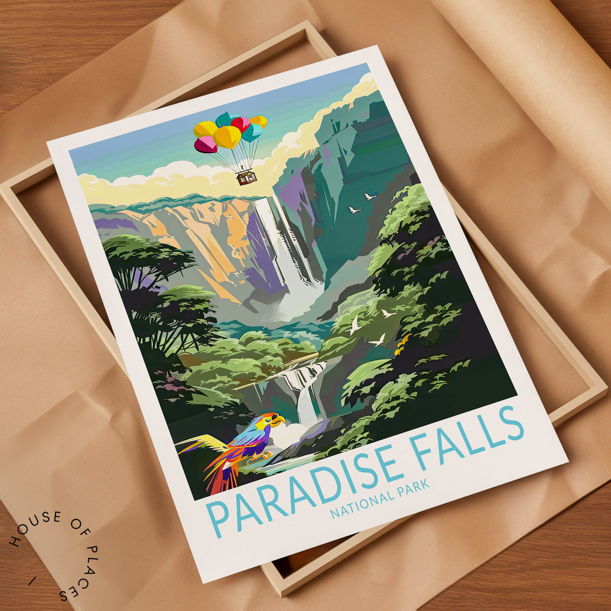 Paradise Falls travel poster – view 7