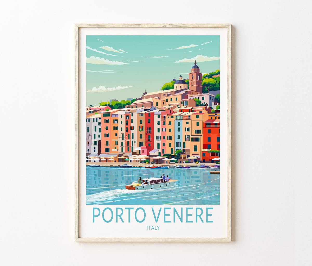 Porto Venere Travel Poster – Italy Wall Art Print