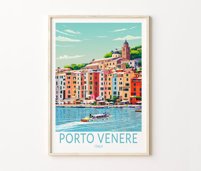 Porto Venere Travel Poster – Italy Wall Art Print