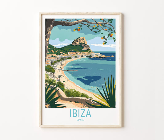Ibiza Travel Poster – Spain Wall Art Print