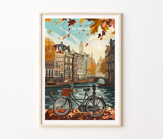 The Hague Travel Poster – Netherlands Wall Art Print