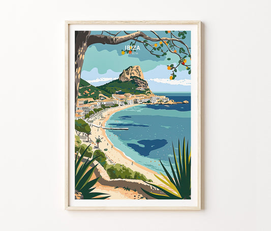 Ibiza Travel Poster – Honeymoon Wall Art Print