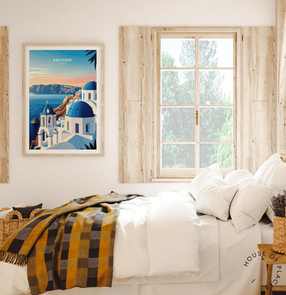 Santorini travel poster – view 4