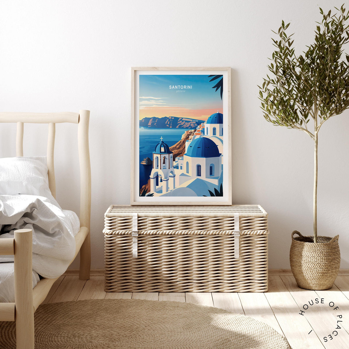 Santorini travel poster – view 3