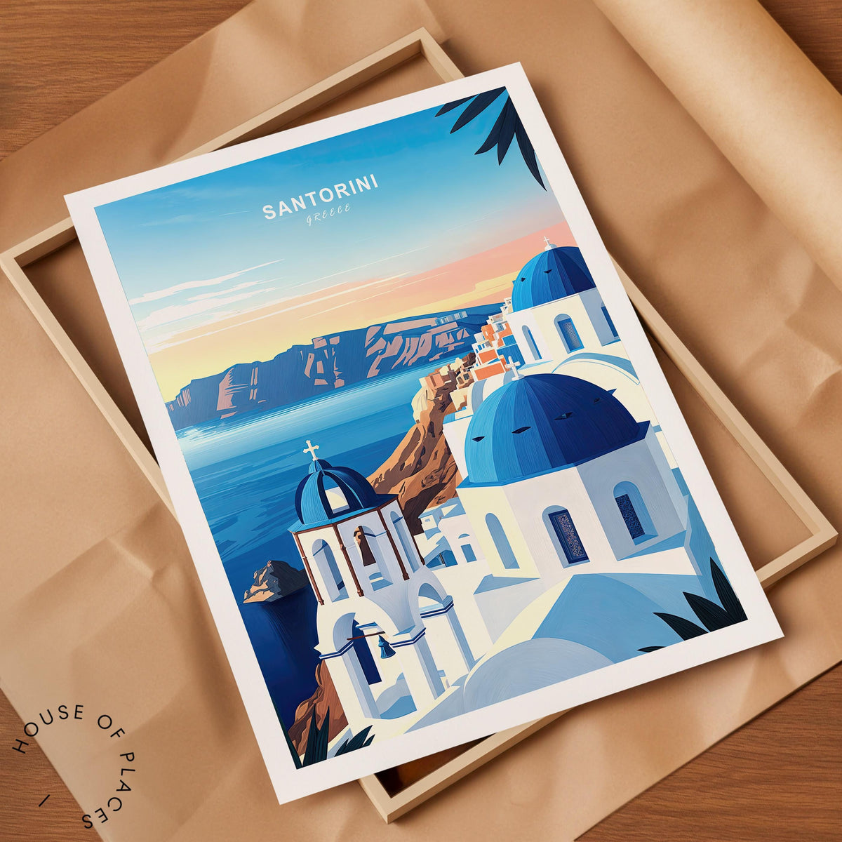 Santorini travel poster – view 7