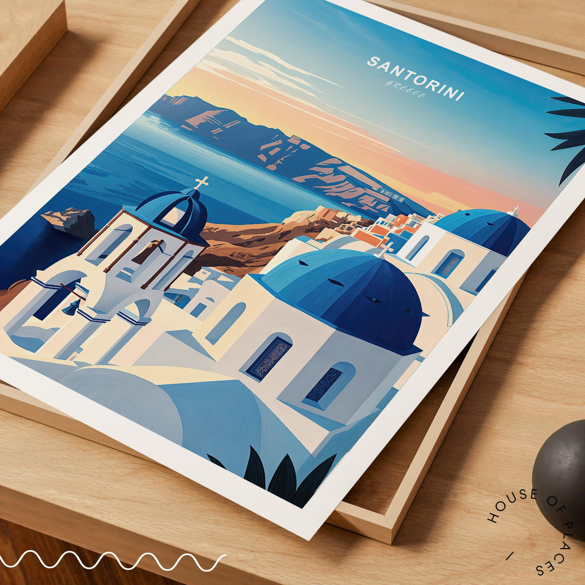 Santorini travel poster – view 5