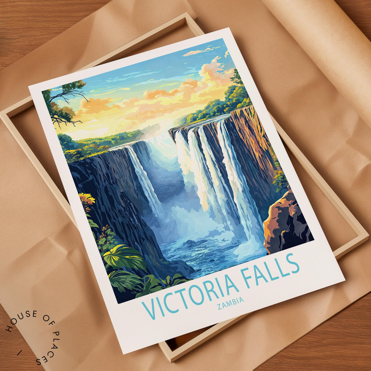 Victoria Falls travel poster – view 7