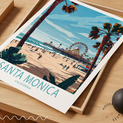 Santa Monica travel poster – view 5