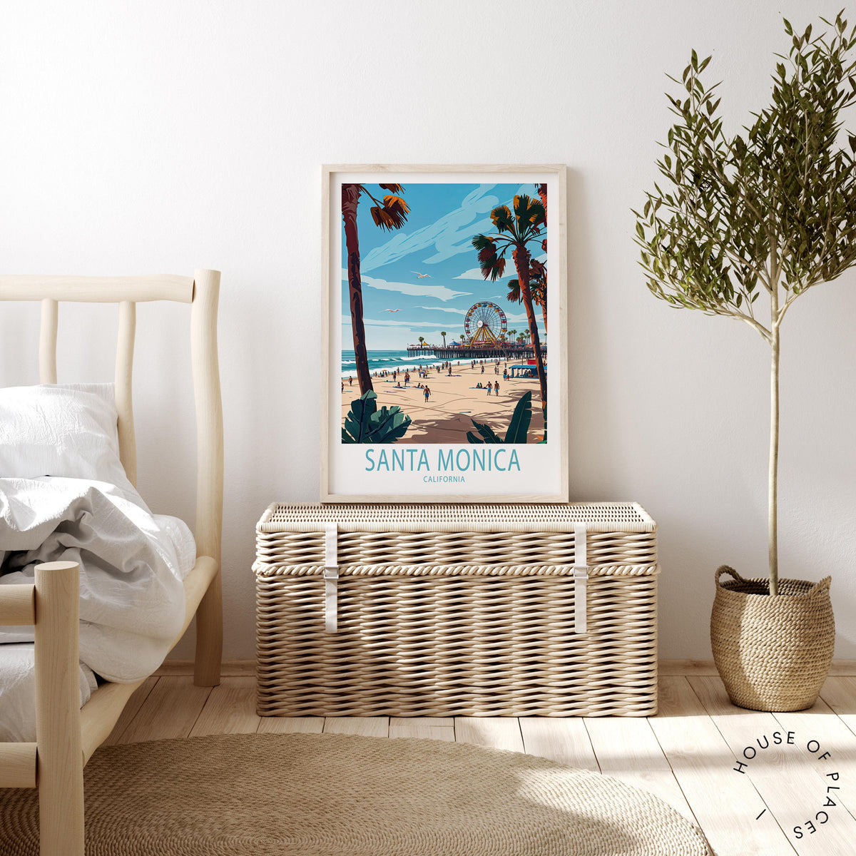 Santa Monica travel poster – view 3