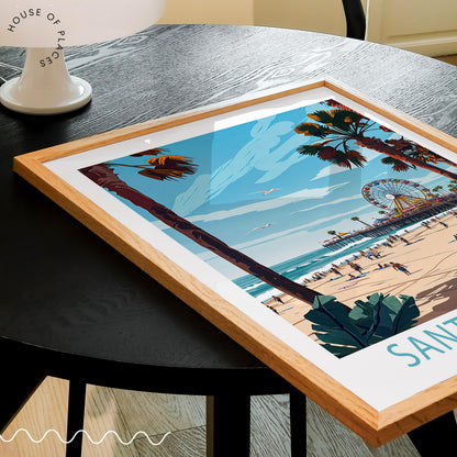 Santa Monica travel poster – view 2