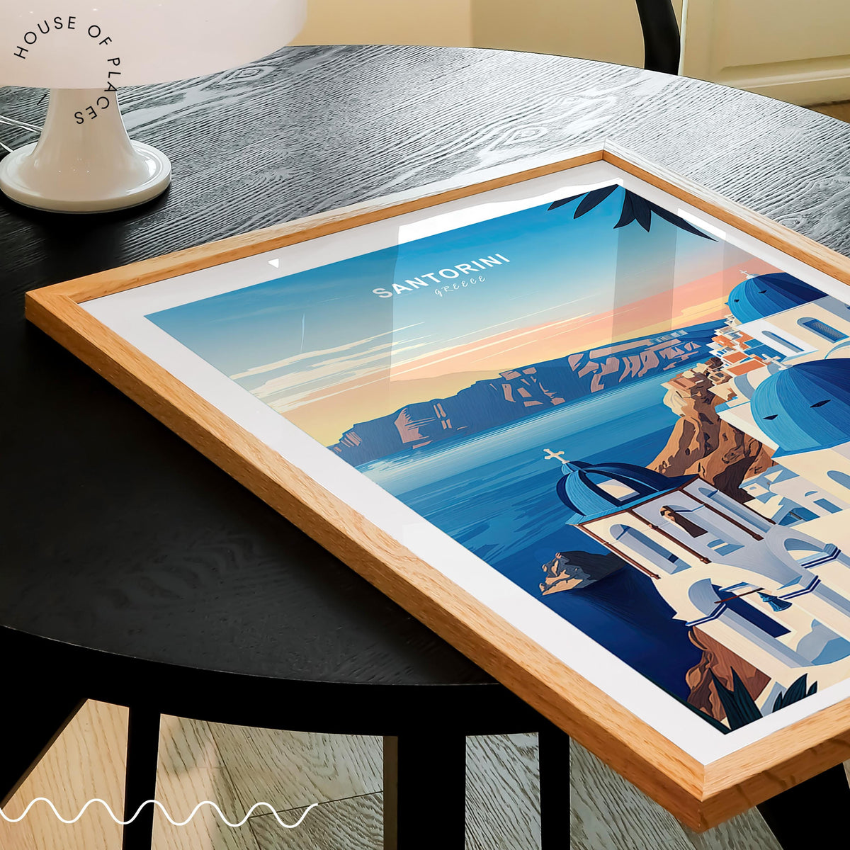 Santorini travel poster – view 2