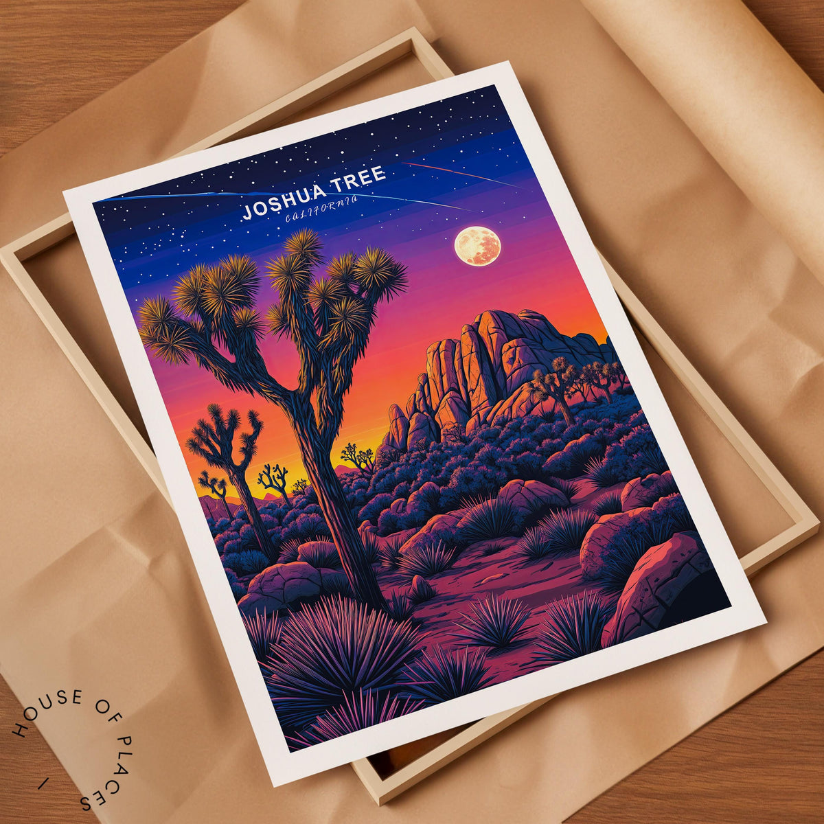 Joshua Tree California National Park travel poster – view 7