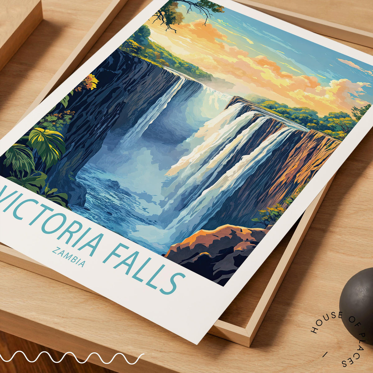 Victoria Falls travel poster – view 5