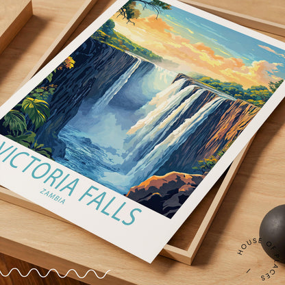 Victoria Falls travel poster – view 5