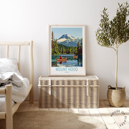 Mount Hood Portland travel poster – view 3