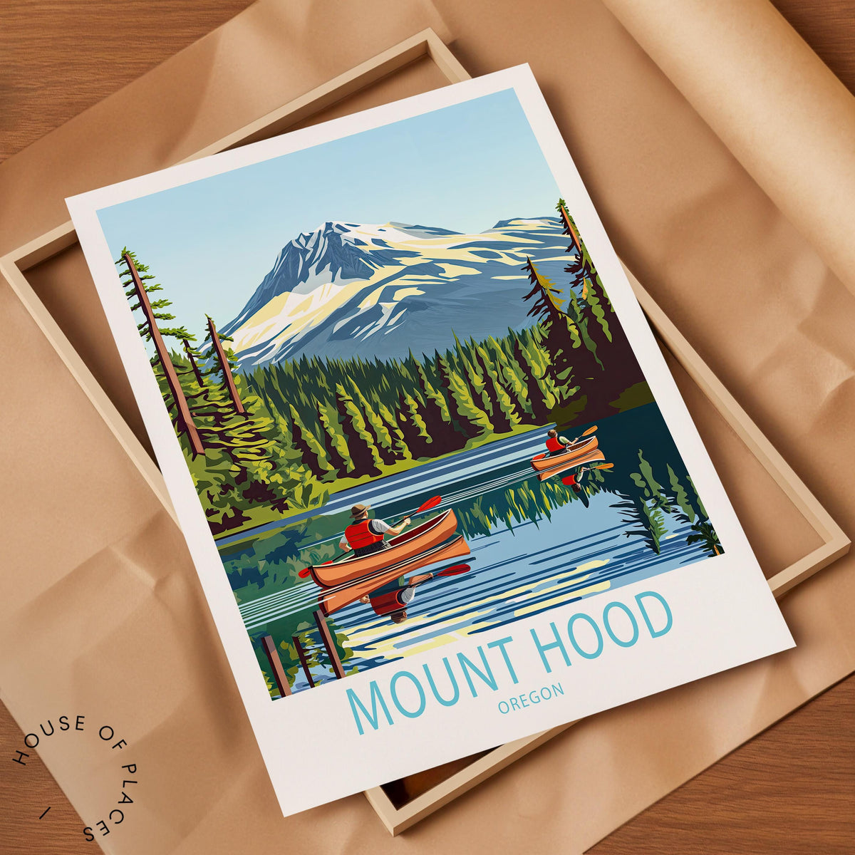 Mount Hood Portland travel poster – view 7