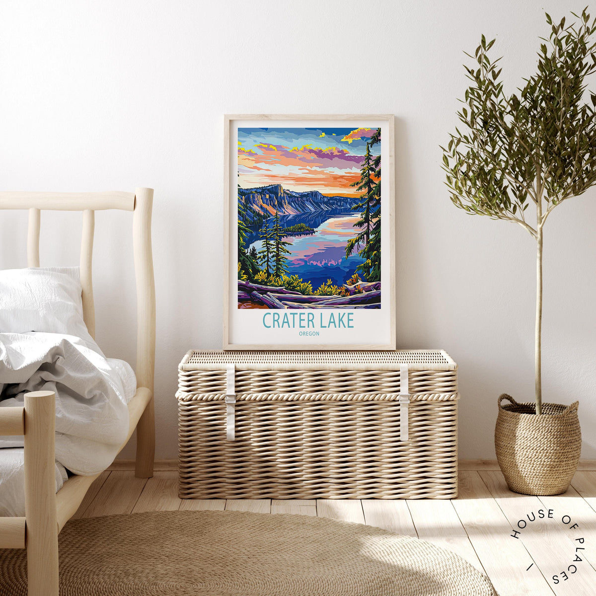 Crater Lake travel poster – view 3