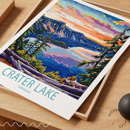 Crater Lake travel poster – view 5