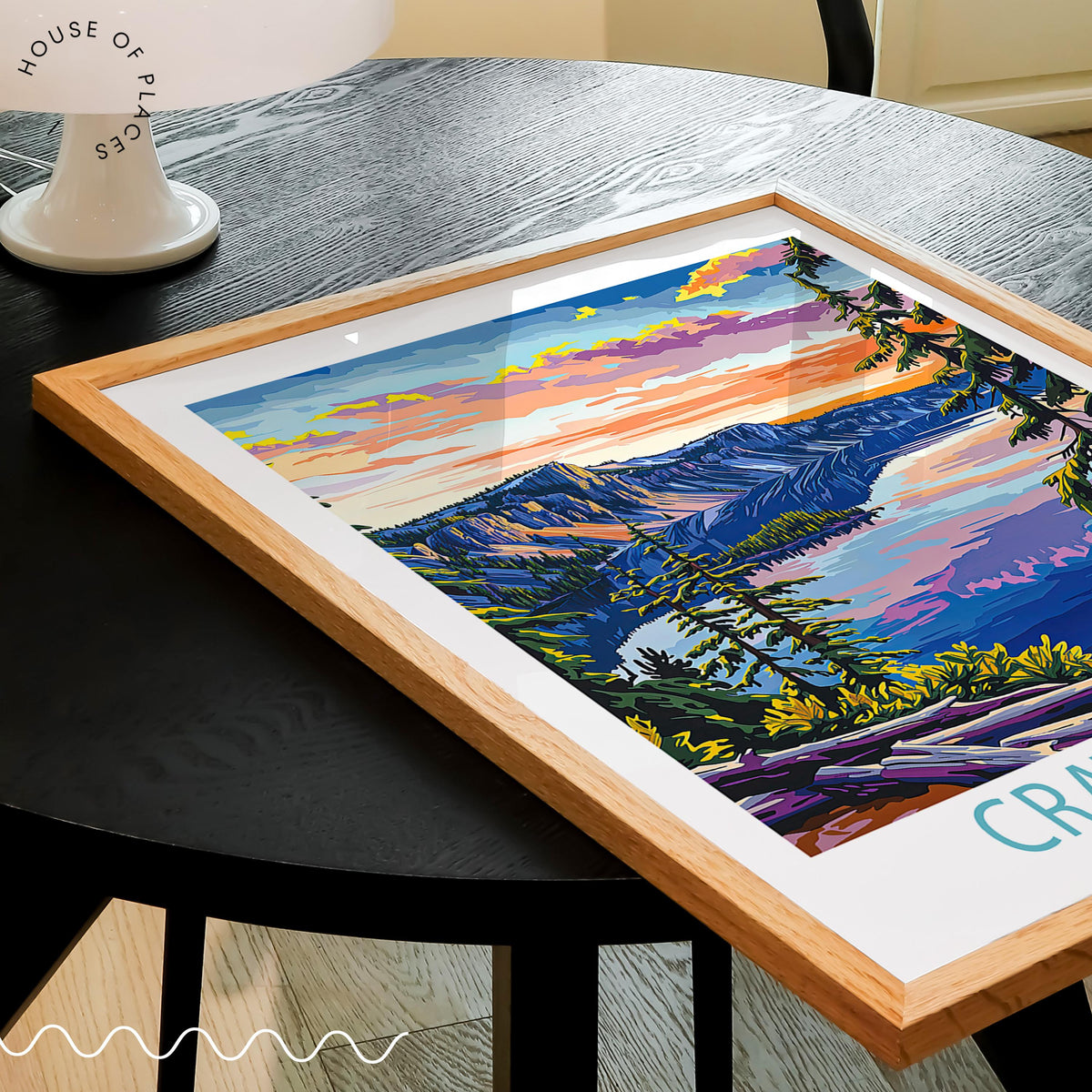 Crater Lake travel poster – view 2