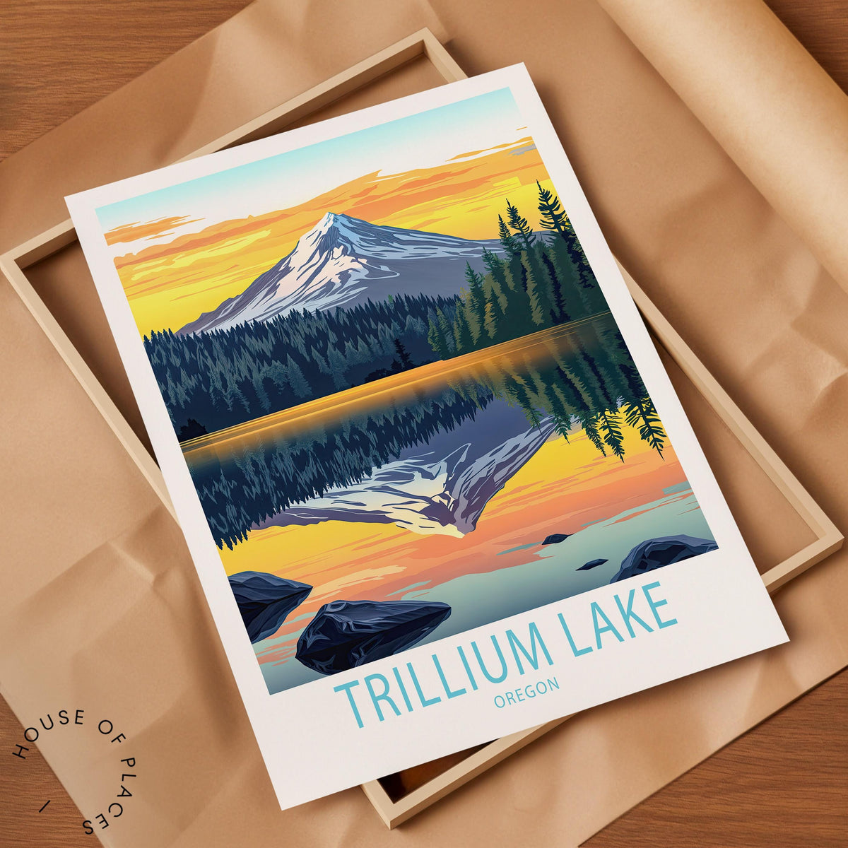 Trillium Lake travel poster – view 7