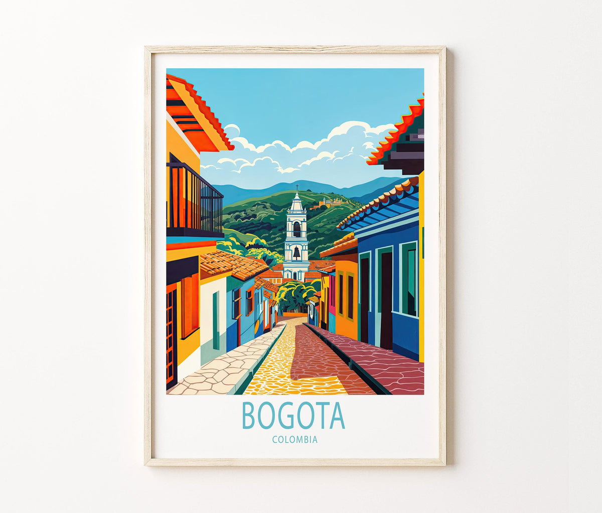 Bogota Travel Poster – Colombia Wall Art Print