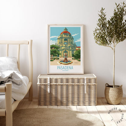 Pasadena travel poster – view 3