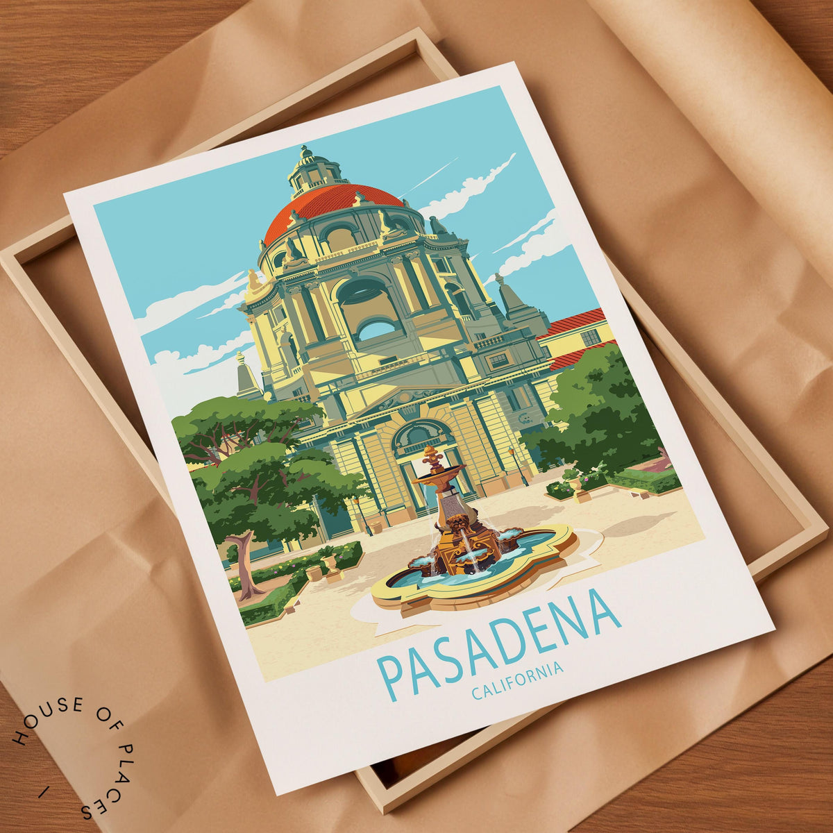 Pasadena travel poster – view 7