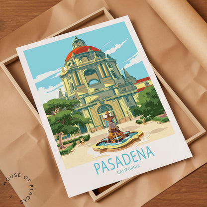 Pasadena travel poster – view 7