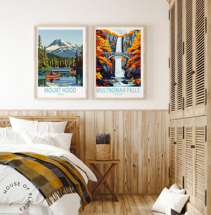 Mount Hood Portland travel poster – view 8