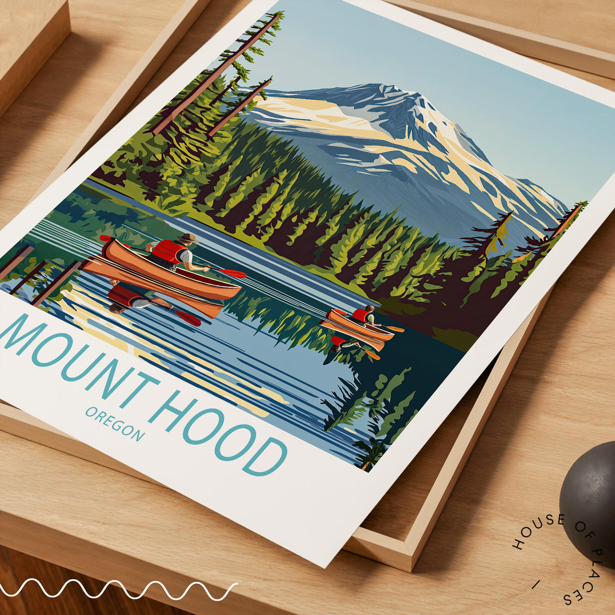 Mount Hood Portland travel poster – view 5